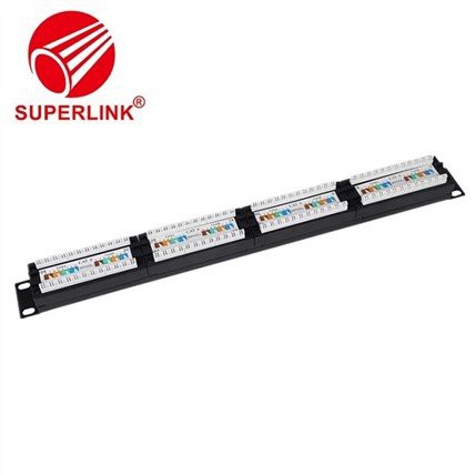 Patch Panel 24 Port Cat6 Bingkai Distribusi UTP