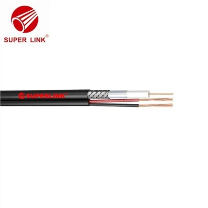 Komunikasi RG6 2Cwith Power1.02CCS TEMBAGA 18awg ETL ISO9001 CCTV CATV CAMERA KABEL COAXIAL