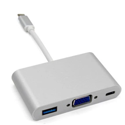 Multiport Adaptor USB Tipe C Ke VGA