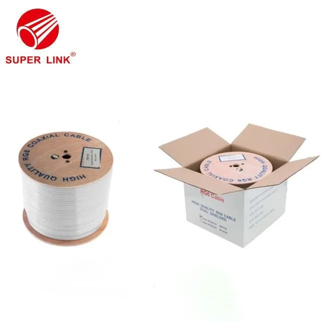 Telekomunikasi Tipis Rg59 RG6 Rg7 Rg8 Rg11 Kabel Coaxial CCTV CATV HDTV Kamera Kabel Plat Kayu